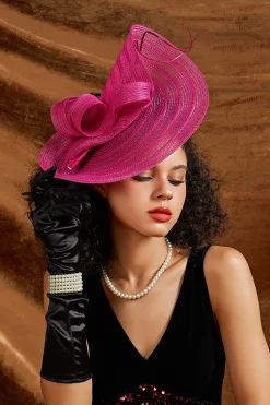 BABEYOND Fascinators<Exquisite Wide-Brim Floral Fascinator