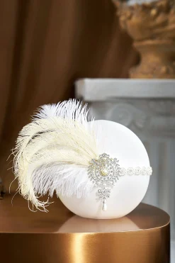 BABEYOND Feather | Feather<Fancy Embellished Feather Hairband