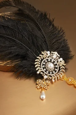BABEYOND Feather | Feather<Fancy Embellished Feather Hairband