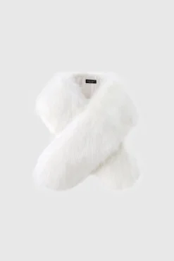 BABEYOND Shawls & Scarves | Vintage<47.2" Faux Fur Shoulder Collar Scarf