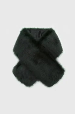 BABEYOND Shawls & Scarves | Vintage<66.9" Faux Fur Shoulder Collar Scarf
