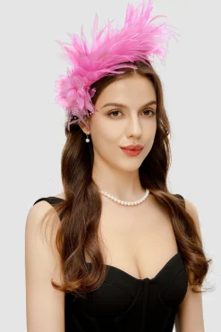 BABEYOND Fascinators<Feather Flower Headband Fascinator