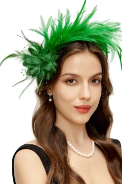 BABEYOND Fascinators<Feather Flower Headband Fascinator