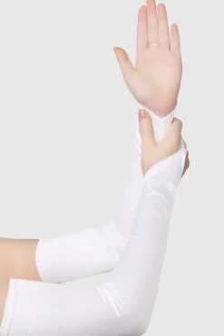 BABEYOND Gloves<19'' Finger Loop Satin Stretchy Gloves