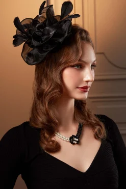 BABEYOND Fascinators<Floral Feather Tea Party Fascinator