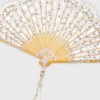 BABEYOND Fans<Floral Non-Foldable Tassel Fan