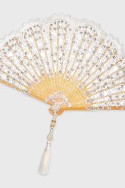 BABEYOND Fans<Floral Non-Foldable Tassel Fan