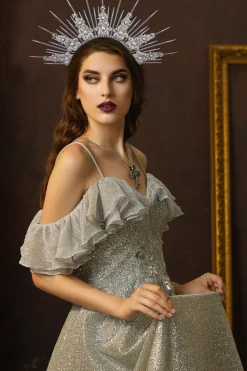 BABEYOND Halo Crown<Floral Pearl Mary Goddess Halo Crown