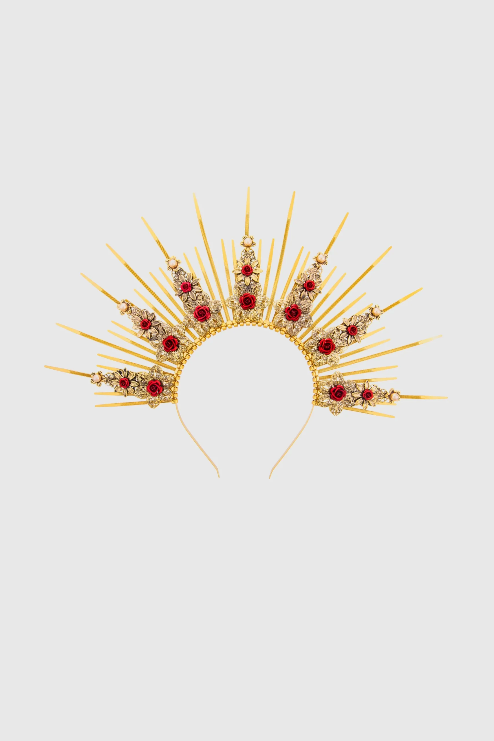 BABEYOND Halo Crown<Floral Pearl Mary Goddess Halo Crown