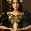 BABEYOND Halo Crown<Floral Pearl Sunburst Mary Halo Crown