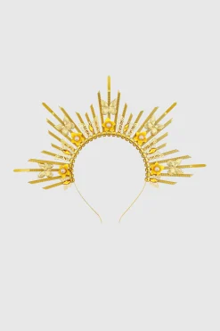 BABEYOND Halo Crown<Floral Spiked Zip Tie Halo Headband