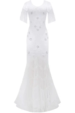 BABEYOND Wedding Dresses | Wedding<Flowery Multi-Layer Maxi Mermaid Dress
