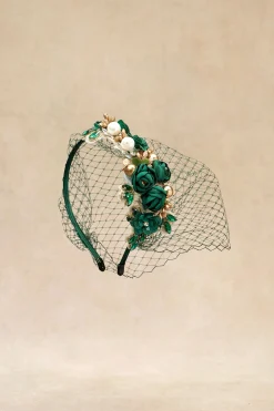BABEYOND Fascinators | Lady<Flowery Tea Party Veil Fascinator