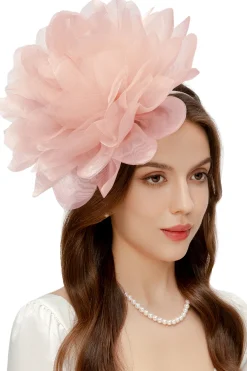 BABEYOND Fascinators<Fluffy Mesh Flower Headband Fascinator