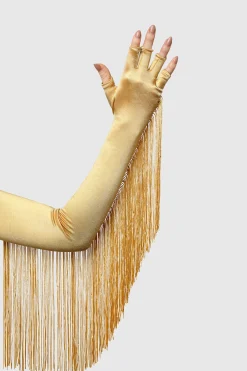 BABEYOND Gloves | Flapper<19.7" Fringe Fingerless Flapper Gloves