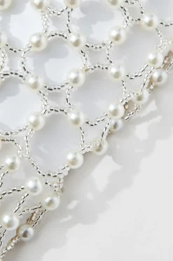 BABEYOND Rhinestone | Rhinestone<Fully Beaded Pearl Flapper Tassel Cap