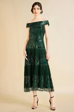 BABEYOND Evening Dresses | Formal Dresses<Geometric Embroidery Single Shoulder Evening Gown