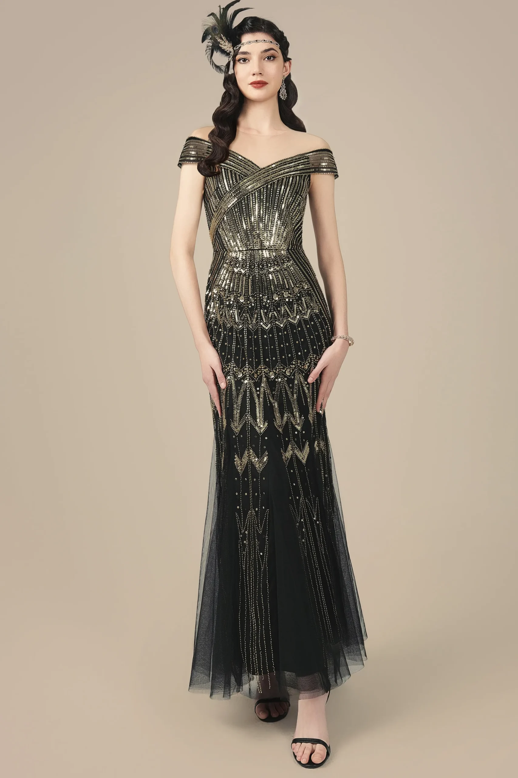 BABEYOND Evening Dresses | Formal Dresses<Geometric One-Shoulder Mermaid Evening Gown