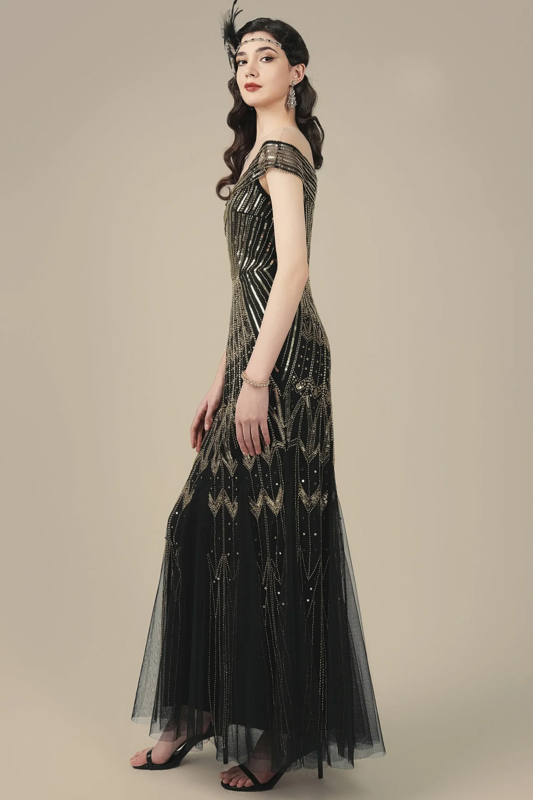 BABEYOND Evening Dresses | Formal Dresses<Geometric One-Shoulder Mermaid Evening Gown