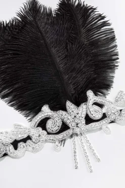 BABEYOND Feather | Rhinestone<Glamorous Art Deco Feather Headband