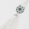 BABEYOND Necklaces | Vintage<Glamorous Floral Pearl Tassel Necklace