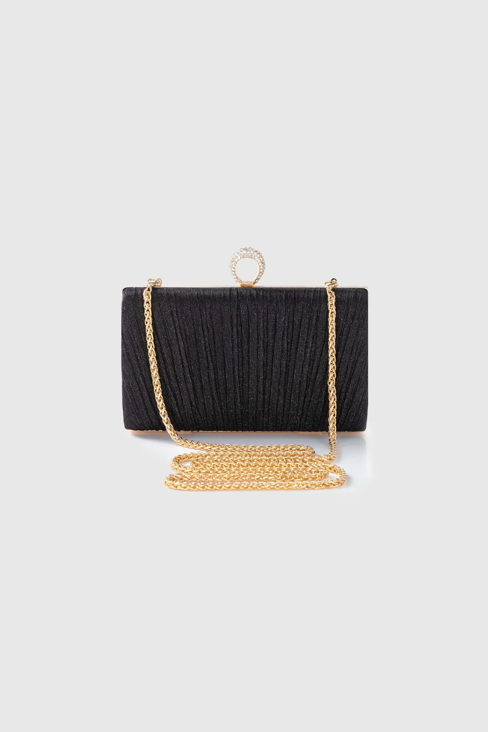 BABEYOND Handbags | Casual<Glamorous Glitter Pleated Clutch Purse