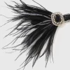 BABEYOND Feather | Rhinestone<Glamorous Rhinestone Pearl Feather Headband