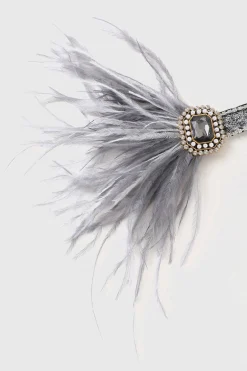 BABEYOND Feather | Rhinestone<Glamorous Rhinestone Pearl Feather Headband