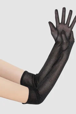 BABEYOND Gloves<20.5" Glitter Mesh Elbow Length Gloves