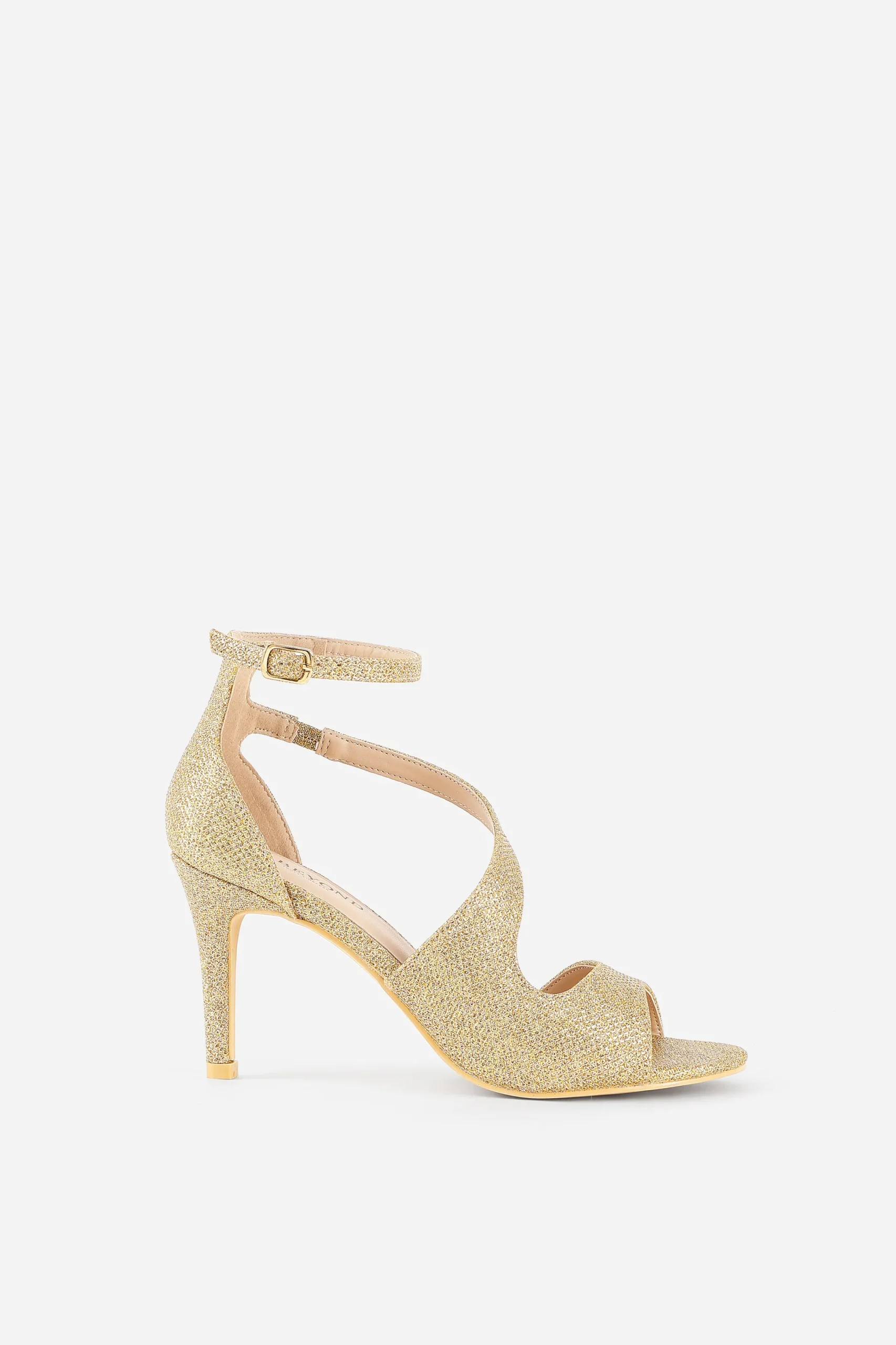 BABEYOND Shoes | Vintage<Glitter Open Toe Retro High Heels