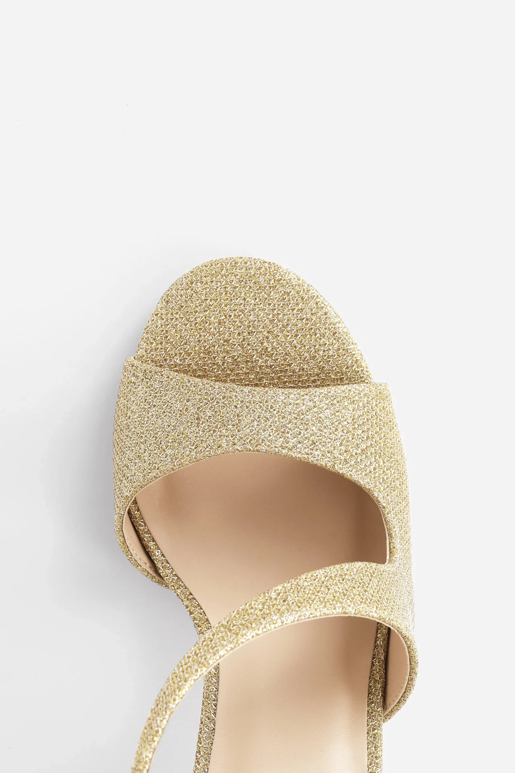 BABEYOND Shoes | Vintage<Glitter Open Toe Retro High Heels