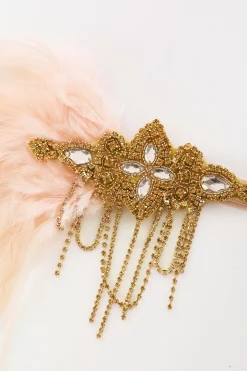 BABEYOND Feather | Chain<Glitter Rhinestone Chain Headband