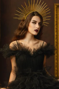 BABEYOND Halo Crown<Glittering Greek Goddess Sunburst Halo Crown