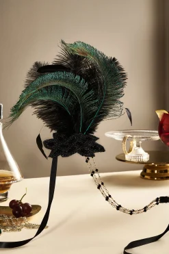 BABEYOND Feather | Feather<Gorgeous Beaded Feather Hairband