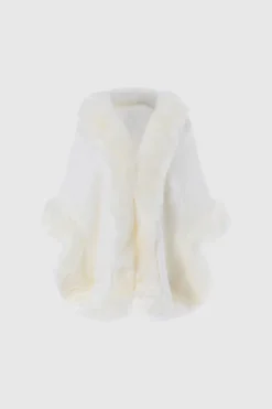 BABEYOND Shawls & Scarves | Vintage<Gorgeous Faux Fur Wrap Evening Cape