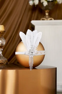 BABEYOND Feather | Chain<Gorgeous Rhinestone Feather Headpiece