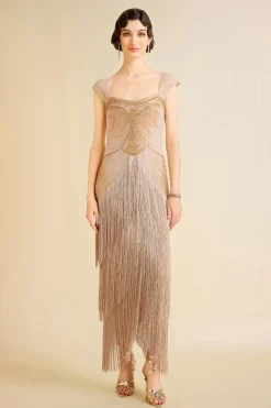 BABEYOND Evening Dresses | Sequin<Graceful Gradient Bead Fringe Evening Gown