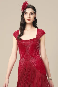 BABEYOND Evening Dresses | Sequin<Graceful Gradient Bead Fringe Evening Gown