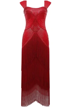 BABEYOND Evening Dresses | Sequin<Graceful Gradient Bead Fringe Evening Gown