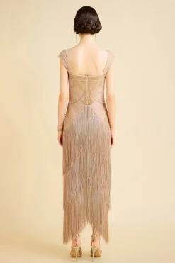 BABEYOND Evening Dresses | Sequin<Graceful Gradient Bead Fringe Evening Gown