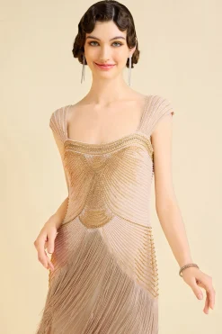 BABEYOND Evening Dresses | Sequin<Graceful Gradient Bead Fringe Evening Gown