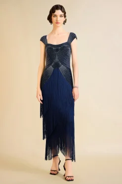BABEYOND Evening Dresses | Sequin<Graceful Gradient Bead Fringe Evening Gown