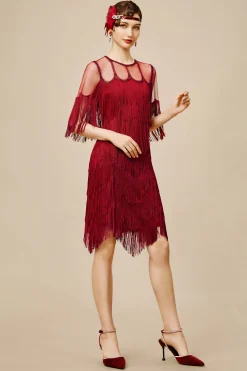 BABEYOND Flapper Dresses | Fringe<Gracefully Swaying Fringe Flapper Dress