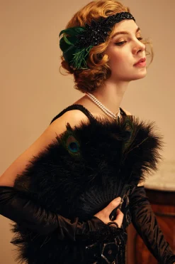 BABEYOND Fans | Vintage<Handheld Marabou Feather Vintage Fan
