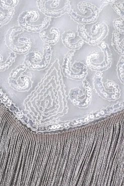 BABEYOND Shawls & Scarves<Heart Shaped Long Fringed Sequin Shawl