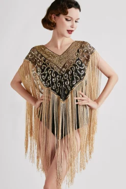 BABEYOND Shawls & Scarves<Heart Shaped Long Fringed Sequin Shawl