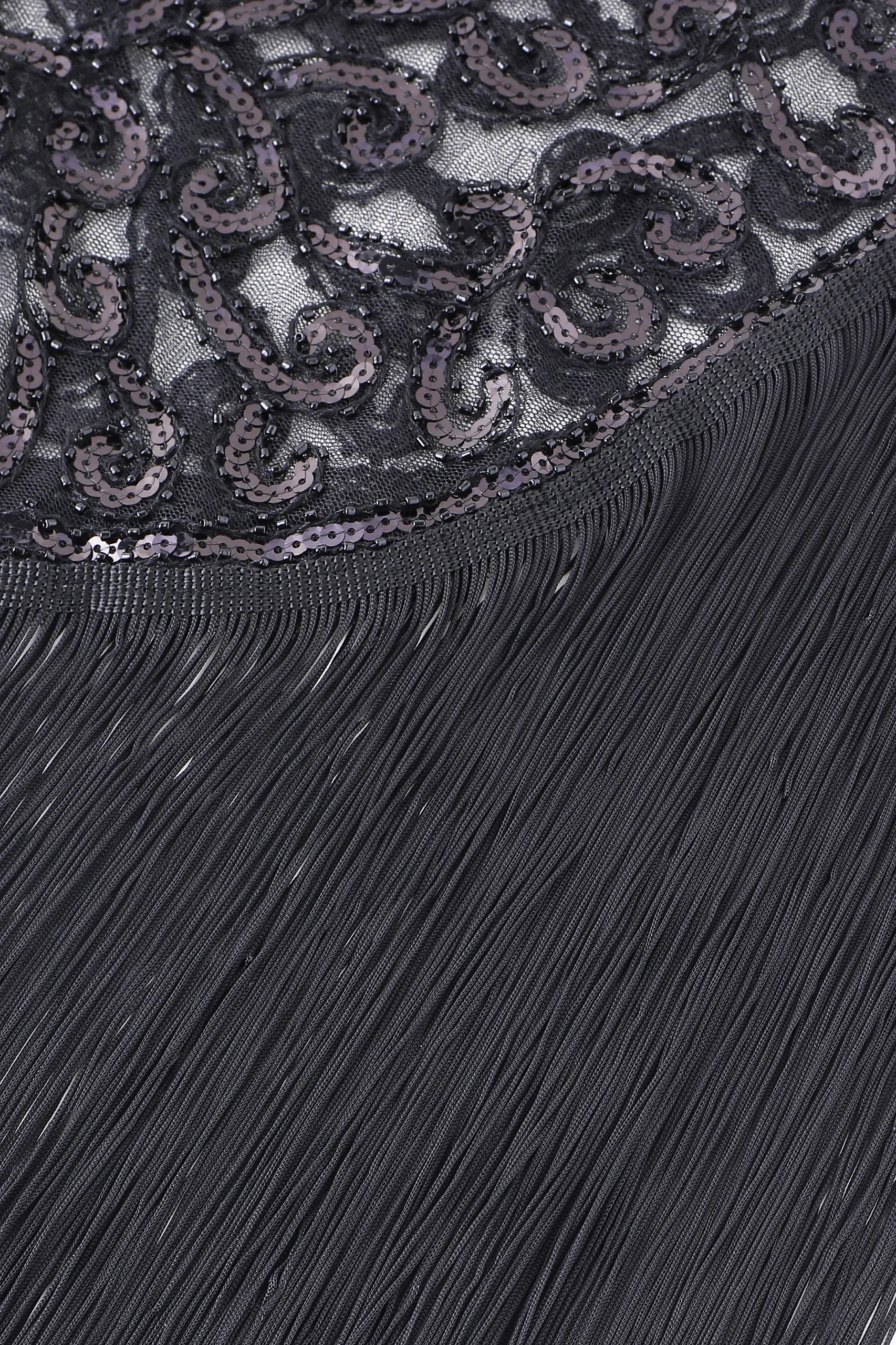 BABEYOND Shawls & Scarves<Heart Shaped Long Fringed Sequin Shawl