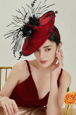 BABEYOND Fascinators<Irregular Spindle Feather Fascinator