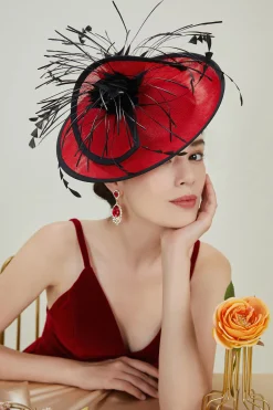 BABEYOND Fascinators<Irregular Spindle Feather Fascinator