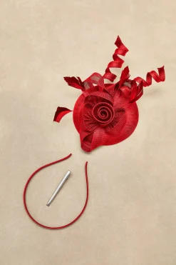 BABEYOND Fascinators<Lofty Pillbox Rose Fascinator